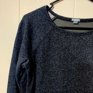 aerie black with silver sparkles sweatshirt 🖤